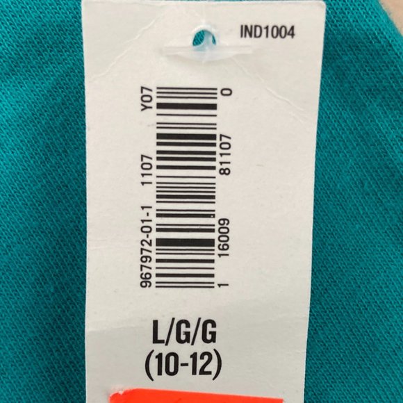 3/$30 Boys Old Navy Teal Color T-Shirt with Collar 100% Cotton Size L NWT - Picture 3 of 3